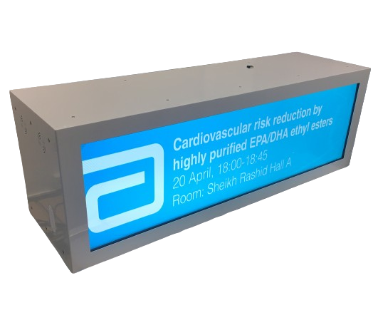 stretched transparent, stretched display showcase