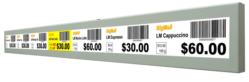 stretched POS display