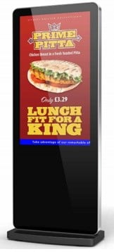 freestanding display