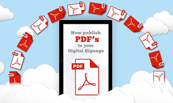 PDF to digital signage