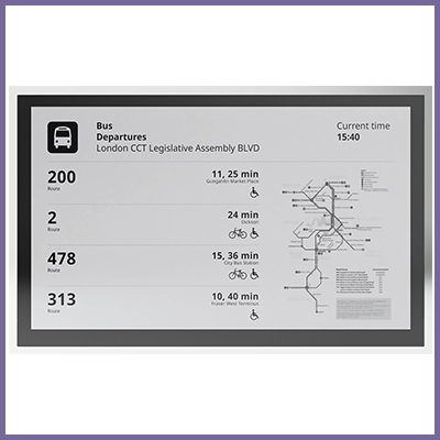 cds epaper display bus