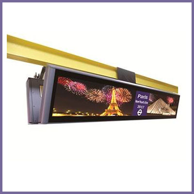CDS stretched displays for rail