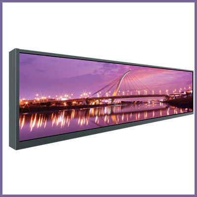CDS stretched LCD cut displays