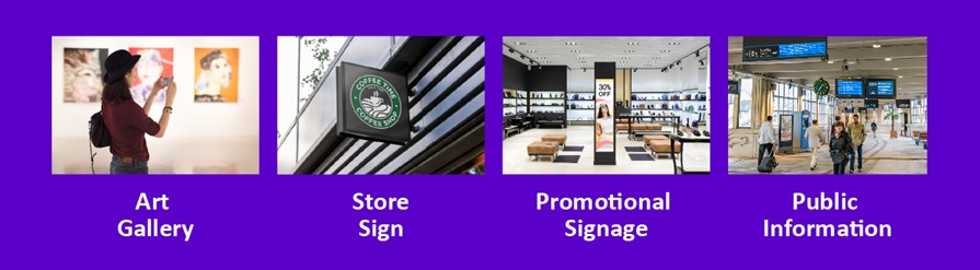 CDS special shape LCD applications