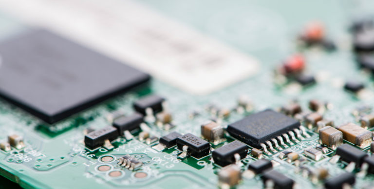 PCB with different components